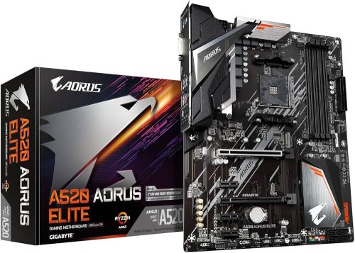 GIGABYTE A520 Aorus Elite alaplap - AM4 ATX DDR4