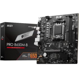 MSI PRO B650M-B alaplap – AM5, DDR5, mATX kivitel