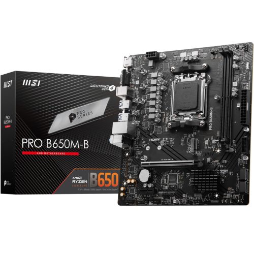 MSI PRO B650M-B alaplap – AM5, DDR5, mATX kivitel