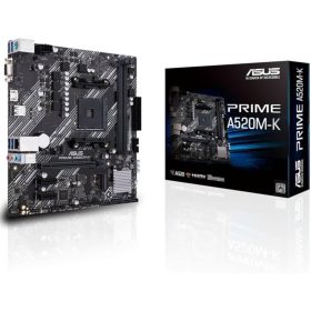 ASUS PRIME A520M-K alaplap - AM4, mATX, DDR4