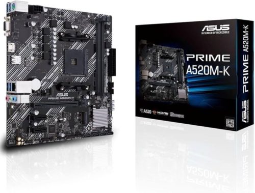 ASUS PRIME A520M-K alaplap - AM4, mATX, DDR4