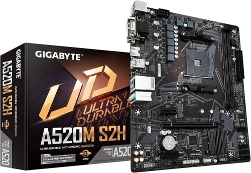 GIGABYTE A520M S2H alaplap - AM4 mATX DDR4 HDMI