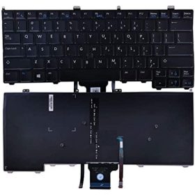 Dell Latitude E7240 E7440 USA Billentyűzet