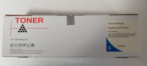 HCF531A Cián(kék) a HP CF531A (205A) kompatibilis toner - utángyártott