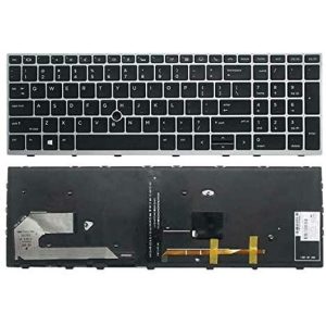 HP EliteBook 850 G3 850 G4 755 G3 755 G4 ZBook 15u G3 G4 háttérvilágítással (backlit) trackpointtal (pointer) szürke fekete USA laptop/notebook billentyűzet