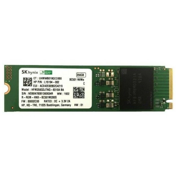  SK hynix 256GB M.2 NVME SSD