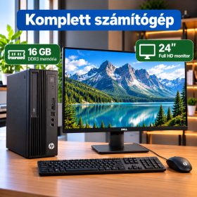   HP Rp5 5810 Komplett PC csomag /Intel  I5-4570S /120SSD/16GB DDR3/+ 24" dell Monitor És Billenytűzet egér //12 hónap garancia